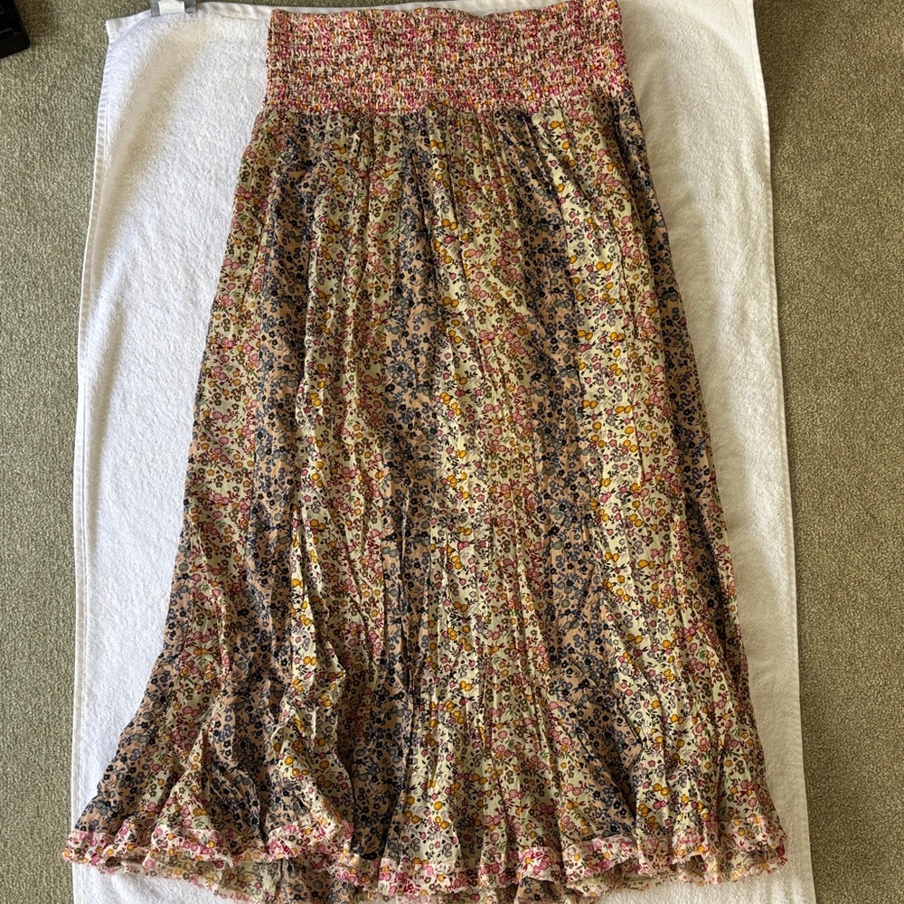 Floral Maxi Skirt in Multicolor